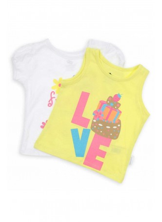 Wonder Kids Kız Bebek 2 li Tshirt 010-2701-001