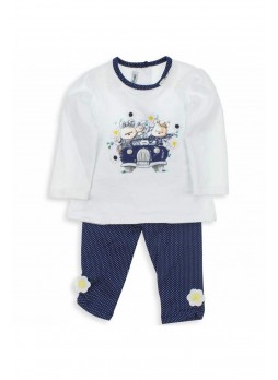 Bambaki Kız Bebek Uzun Kol Taytlı Takım 013-01213-012