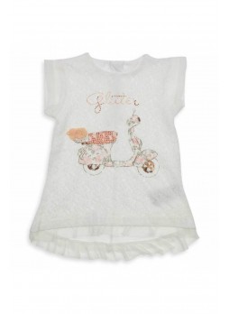 Modakids Kız Çocuk Kısa Kol Dantelli Bady 013-99973-035