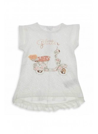 Modakids Kız Çocuk Kısa Kol Dantelli Bady 013-99973-035