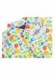 Bambaki Erkek Bebek Desenli Kısa Kol Bady 013-01136-027