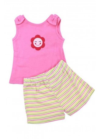 Wonder Kıds Smile Kız 2 Parça Set (6-36 Ay) 010130684021