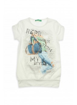 Cichlid Kız Çocuk Tshirt 038-1053-028