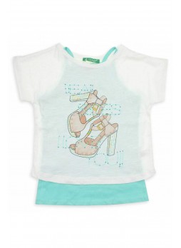 Cichlid Kız Çocuk İkili Tshirt Takım 038-8009-040