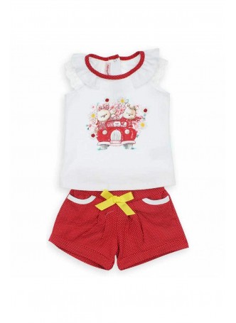 Bambaki Kız Bebek Şortlu Takım 013-01212-002
