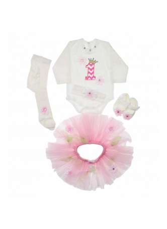 Modakids Kız Bebek 5 li Doğum Günü Seti 037-1101-021