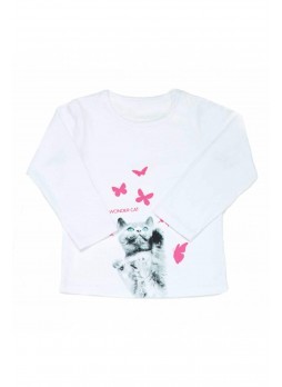 Wonder Kids Kız Bebek Uzun Kol Tshirt 010-1300-027
