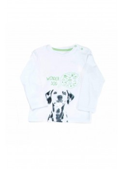 Wonder Kids Erkek Bebek Baskılı Uzun Kol Tshirt 010-1400-027