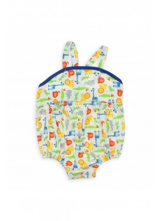 Bambaki Kız Bebek Desenli Askılı Bady 013-01137-027