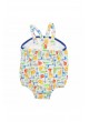 Bambaki Kız Bebek Desenli Askılı Bady 013-01137-027