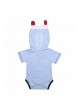 Bambaki Erkek Bebek Kapşonlu Çizgili Bady 013-01155-015