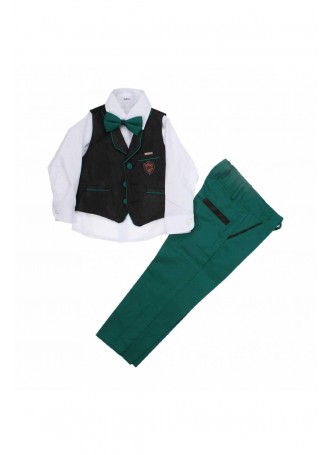 Modakids Erkek Çocuk Deri Yelekli Smokin Takım 037-216202-038