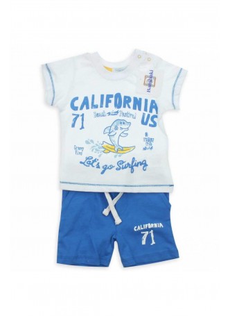 Bambaki Erkek Bebek Californiya Tshirt Takım 013-1209-015