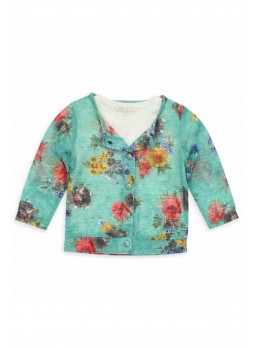 Nk Kids Kız Çocuk Çiçekli Hırka Badi 002-31548-017