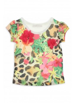 Nk Kids Kız Çocuk Leoparlı Tshirt 002-31728-028