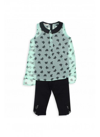 Nk Kids Kız Çocuk Kelebek Desenli Takım 002-11738-040