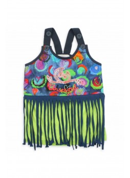 Nk Kids Kız Çocuk Moze Kalpli Saçaklı Tshirt 002-1413-012