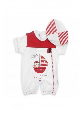 Çikibom Erkek Bebek Kısa Kol Tulum 019-635-002
