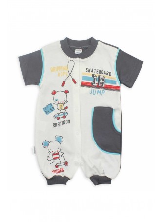 Donino Baby Erkek Bebek Kısa Kol Tulum 019-200-008