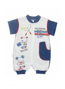 Donino Baby Erkek Bebek Kısa Kol Tulum 019-200-012