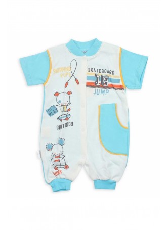 Donino Baby Erkek Bebek Kısa Kol Tulum 019-200-037