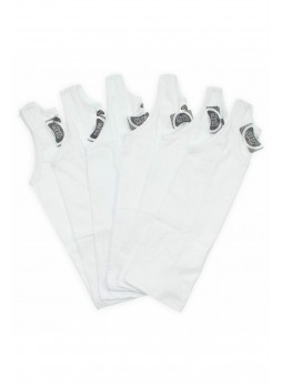 Gümüş İç Giyim 6'lı Erkek Çocuk Askılı Atlet 040-3021-027