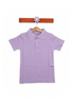 Modakids Kısa Kol Lila Okul Lacos 016-3512-026
