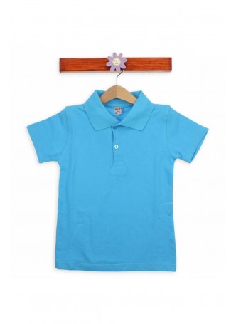 Modakids Kısa Kol Turkuaz Okul Lacos 016-3512-037