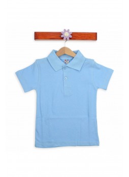 Modakids Kısa Kol Mavi Okul Lacos 016-3512-015