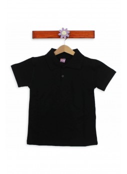 Modakids Kısa Kol Siyah Okul Lacos  016-3512-038
