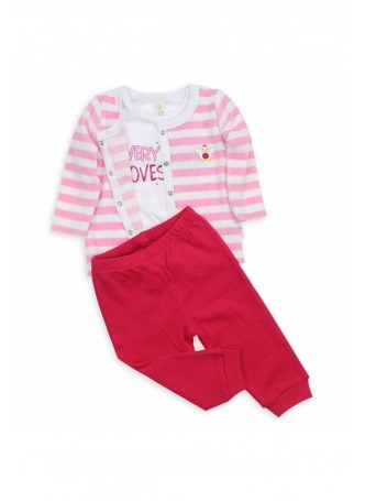 Wonder Kids Kız Bebek 3lü Takım 010-4371-021