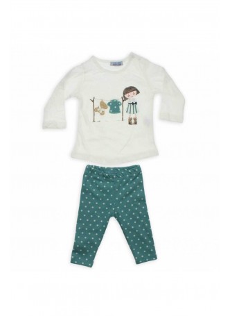 Bambaki Kız Bebek Taytlı Takım 013-1263-028