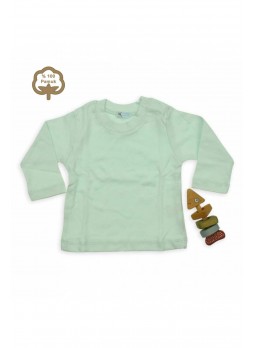 Bambaki Bebek Uzun Kol İnterlok Yeşil Üst  013-1001-019