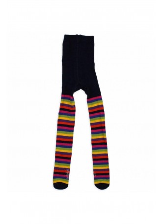WonderKids Kız Çocuk Lacivert Çizgili Külotlu Çorap 010-5008-022