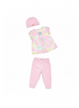 Wonder Kids Kız Bebek 3 Parça Set 010-1363-021