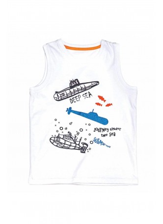 Wonder Kids Erkek Çocuk Baskılı Atlet 010-1604-027