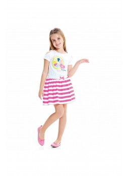 Wonder Kids Kız Çocuk Neon Çizgili Etek 010-1507-022