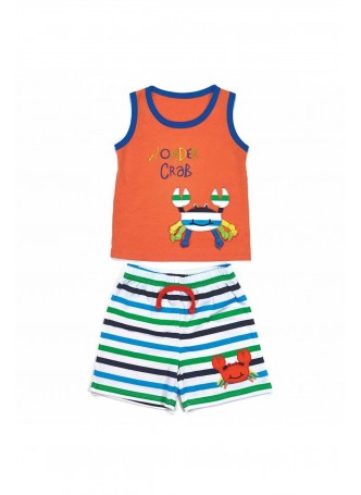 Wonder Kids Erkek Bebek Şortlu Takım 010-1452-005