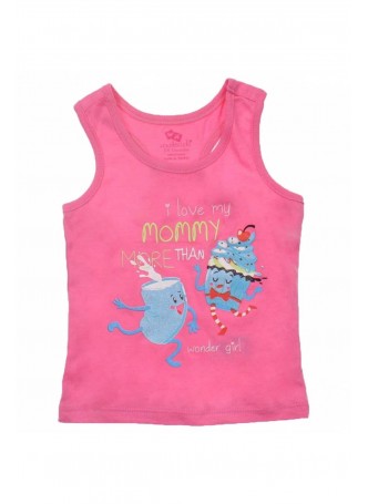 Wonder Kids Kız Bebek Baskılı Atlet 010-1306-022