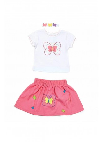 Wonder Kids Kız Bebek Etekli Takım 010-1365-027
