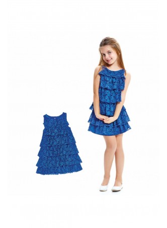 Wonder Kids Kız Çocuk Dantelli Elbise 010-1538-029