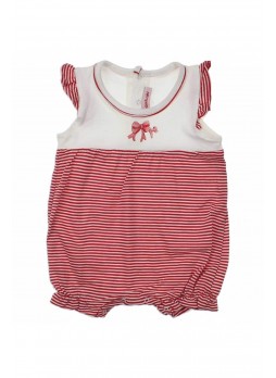 Bambaki Kız Bebek Çizgili Tulum 013-0046-002