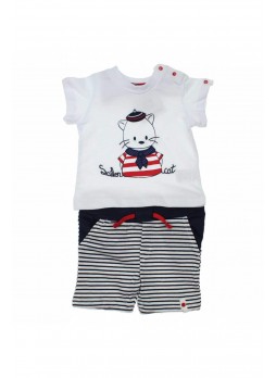 Bambaki Erkek Bebek Şortlu Takım 013-0002-027