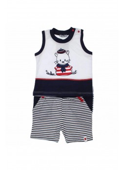 Bambaki Erkek Bebek Şortlu Takım 013-0003-012