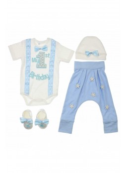 Erkek Bebek 1 Yaş Doğum Günü Seti 035-201921-015