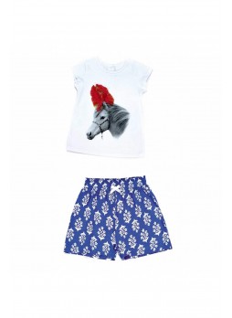 Wonder Kids Kız Bebek Şortlu Takım 010-1317-029