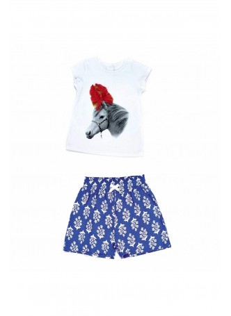 Wonder Kids Kız Bebek Şortlu Takım 010-1317-029