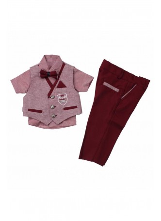 Modakids Erkek Çocuk Keten Yelekli Smokin Takım 037-219002-007
