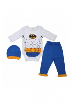 Erkek Bebek Uzun Kol Batman li Zıbın Takım 037-27233-015