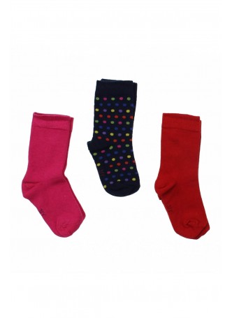 Wonder Kids Kız Çocuk 3 lü Soket Çorap 010-5000-022